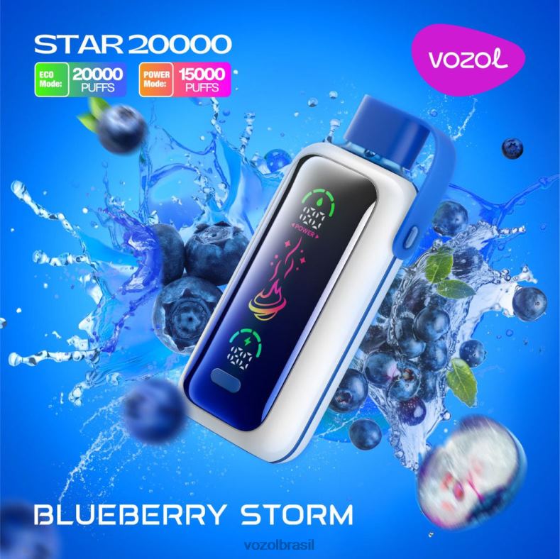 VOZOL Vape Flavors - VOZOL STAR 20.000 tempestade de mirtilo BNNLD5